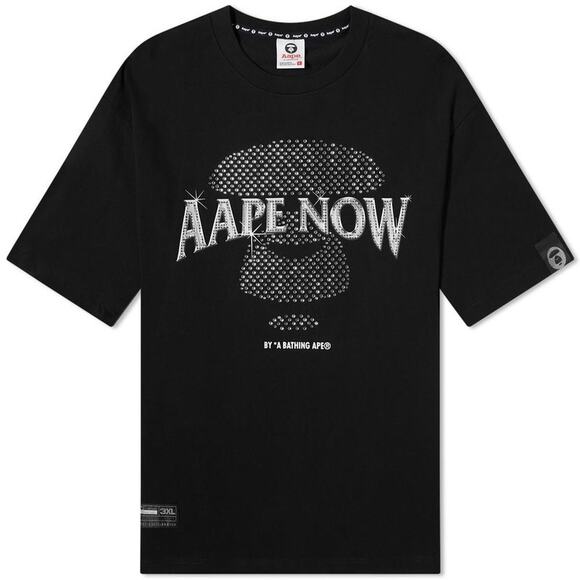 AAPE Crystal AAPE Head Tee Size 3X 100% Cotton Brand Patch - Picture 1 of 11